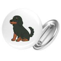 Button Gordon Setter Comic Gordi rund