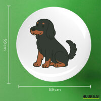 Button Gordon Setter Comic Gordi