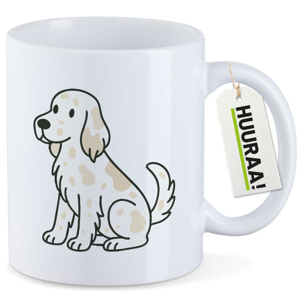 Kaffeetasse English Setter Comic Setti 330ml