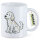 Kaffeetasse English Setter Comic Setti 330ml