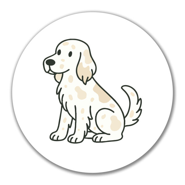 Aufkleber English Setter Comic Setti 10cm Sticker