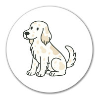 Aufkleber English Setter Comic Setti 10cm Sticker