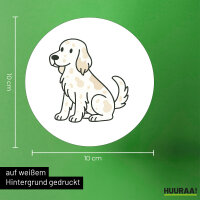 Aufkleber English Setter Comic Setti 10cm Sticker