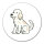 Aufkleber English Setter Comic Setti 10cm Sticker