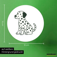 Aufkleber Dalmatiner Comic Dotti 10cm Sticker