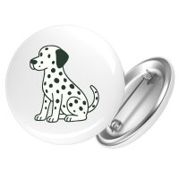 Button Dalmatiner Comic Dotti rund