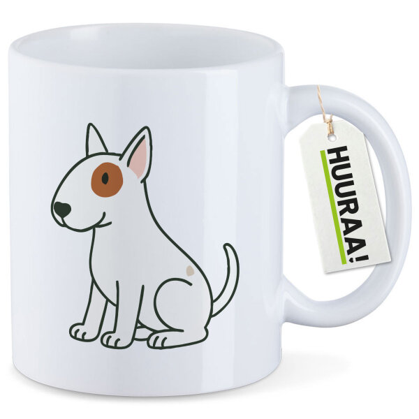 Kaffeetasse Bullterrier Comic Bulli 330ml