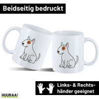 Kaffeetasse Bullterrier Comic Bulli 330ml