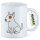 Kaffeetasse Bullterrier Comic Bulli 330ml