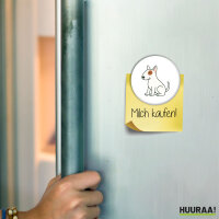 Magnet Bullterrier Comic Bulli 59mm Kühlschrankmagnet