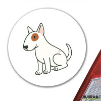 Aufkleber Bullterrier Comic Bulli 10cm Sticker