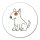 Aufkleber Bullterrier Comic Bulli 10cm Sticker