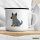 Emaille Tasse Australian Cattle Dog Comic Heeler 300ml Vintage Emaille Becher