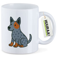 Kaffeetasse Australian Cattle Dog Comic Heeler 330ml