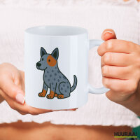 Kaffeetasse Australian Cattle Dog Comic Heeler 330ml