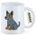 Kaffeetasse Australian Cattle Dog Comic Heeler 330ml