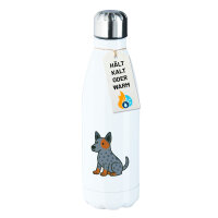 Edelstahl-Trinkflasche Australian Cattle Dog Comic Heeler...