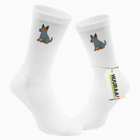 Unisex Socken Australian Cattle Dog Comic Heeler Baumwolle