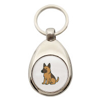 Schlüsselanhänger Malinois Comic Malis Schlüsselring