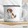 Emaille Tasse Kooikerhondje Comic Kooikie 300ml Vintage Emaille Becher