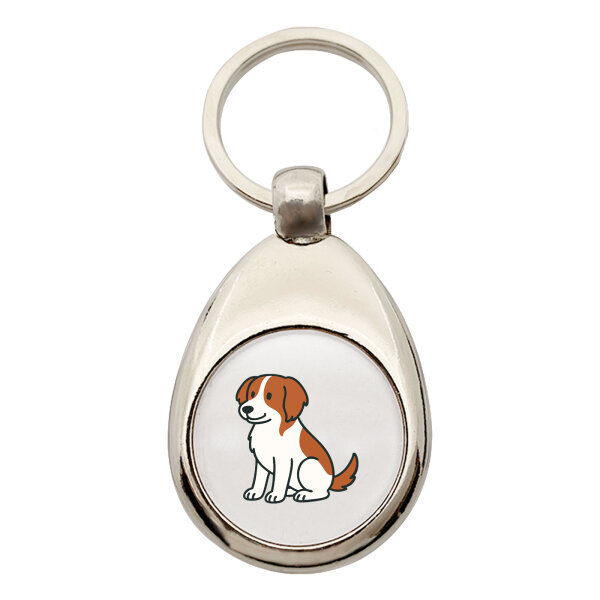Schlüsselanhänger Kooikerhondje Comic Kooikie Schlüsselring