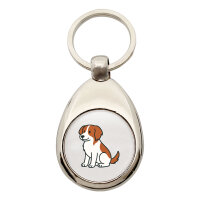 Schlüsselanhänger Kooikerhondje Comic Kooikie Schlüsselring