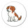Aufkleber Kooikerhondje Comic Kooikie 10cm Sticker