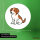 Aufkleber Kooikerhondje Comic Kooikie 10cm Sticker