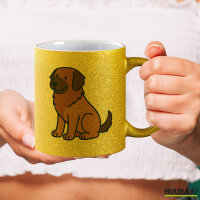 Glitzertasse Leonberger Comic Leo 330ml
