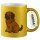 Glitzertasse Leonberger Comic Leo 330ml