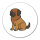 Aufkleber Leonberger Comic Leo 10cm Sticker