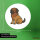 Aufkleber Leonberger Comic Leo 10cm Sticker