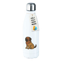 Edelstahl-Trinkflasche Leonberger Comic Leo 500ml...