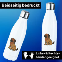 Edelstahl-Trinkflasche Leonberger Comic Leo 500ml...