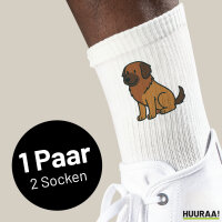 Unisex Socken Leonberger Comic Leo Baumwolle