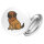 Button Leonberger Comic Leo rund