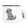 Emaille Tasse Irish Wolfhound Comic Wolfi 300ml Vintage Emaille Becher
