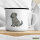 Emaille Tasse Irish Wolfhound Comic Wolfi 300ml Vintage Emaille Becher