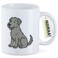 Kaffeetasse Irish Wolfhound Comic Wolfi 330ml