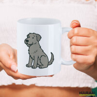 Kaffeetasse Irish Wolfhound Comic Wolfi 330ml