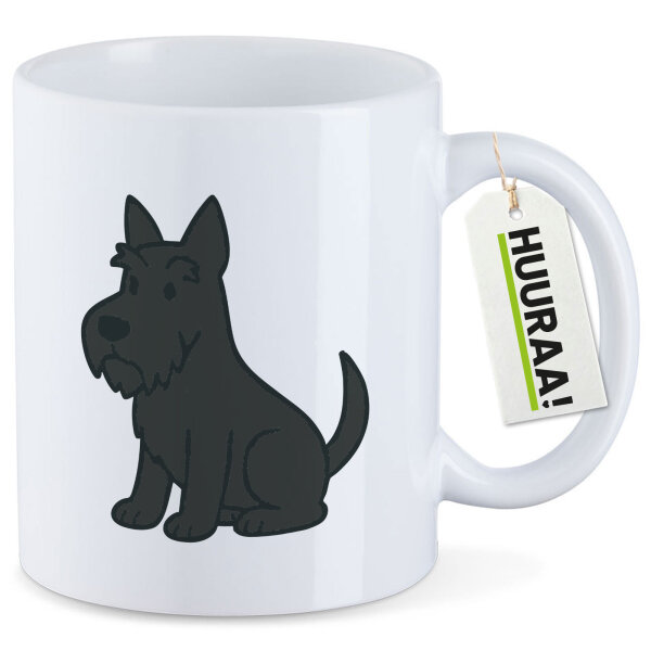 Kaffeetasse Scottish Terrier Comic Scottie 330ml