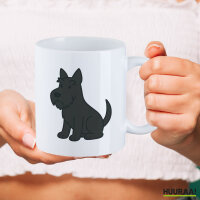 Kaffeetasse Scottish Terrier Comic Scottie 330ml