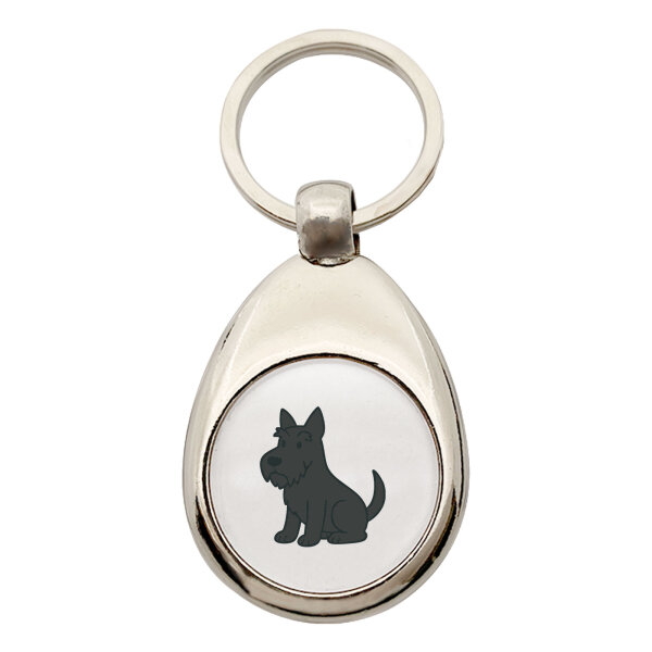 Schlüsselanhänger Scottish Terrier Comic Scottie