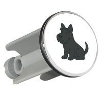 Waschbeckenstöpsel Scottish Terrier Comic Scottie...