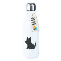 Edelstahl-Trinkflasche Scottish Terrier Comic Scottie...
