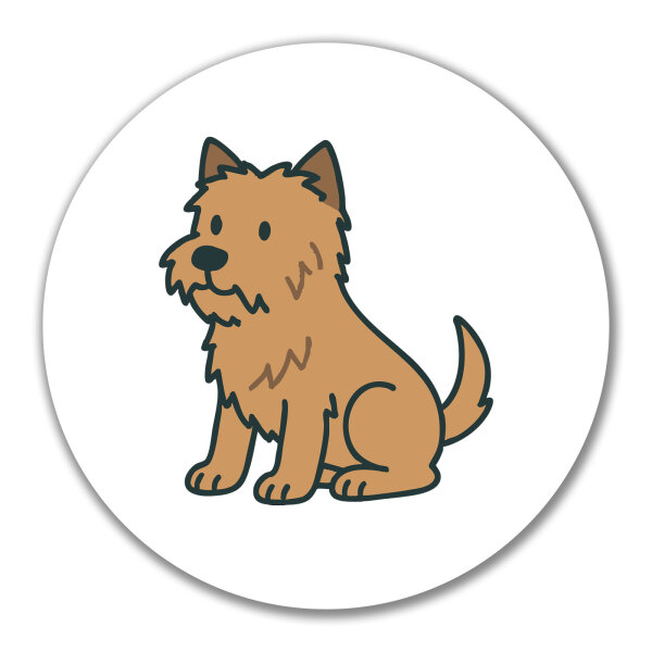 Aufkleber Cairn Terrier Comic Cairni 10cm Sticker