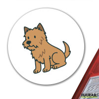 Aufkleber Cairn Terrier Comic Cairni 10cm Sticker