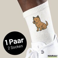 Unisex Socken Cairn Terrier Comic Cairni Größe...