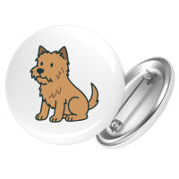 Button Cairn Terrier Comic Cairni