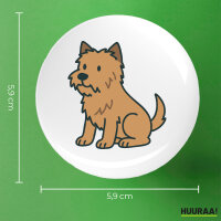 Button Cairn Terrier Comic Cairni